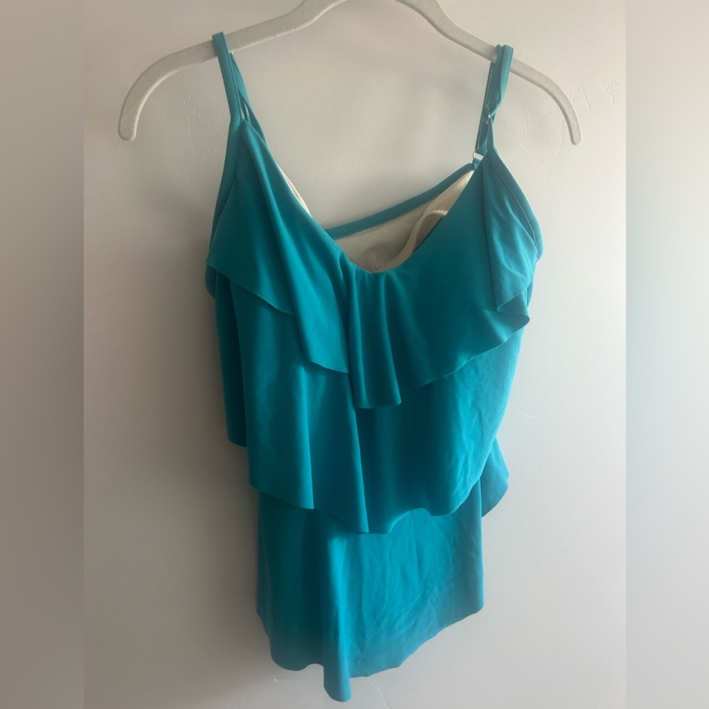 Turquoise tankini M top
